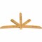 Ekena Millwork Alberta Rough Sawn Timber Gable Bracket, Western Red Cedar, 108"W x 58"H x 4"D x 6"F, 13/12 Pitch GBW108X58X0406ALB00RWR - alternate 3